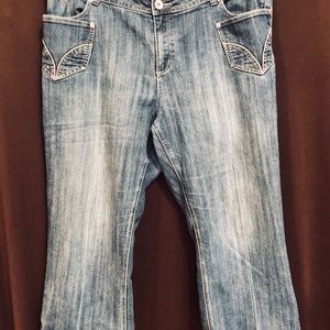 Venezia, Lane Bryant Jean Capri pants, pre-owned